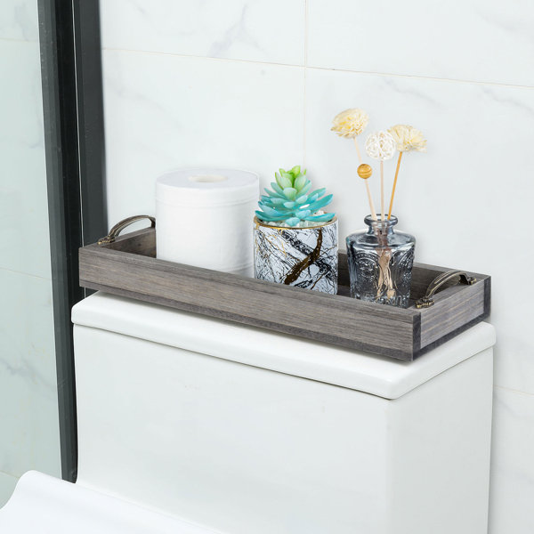 Gracie Oaks Wood Bathroom Accessory Tray & Reviews Wayfair